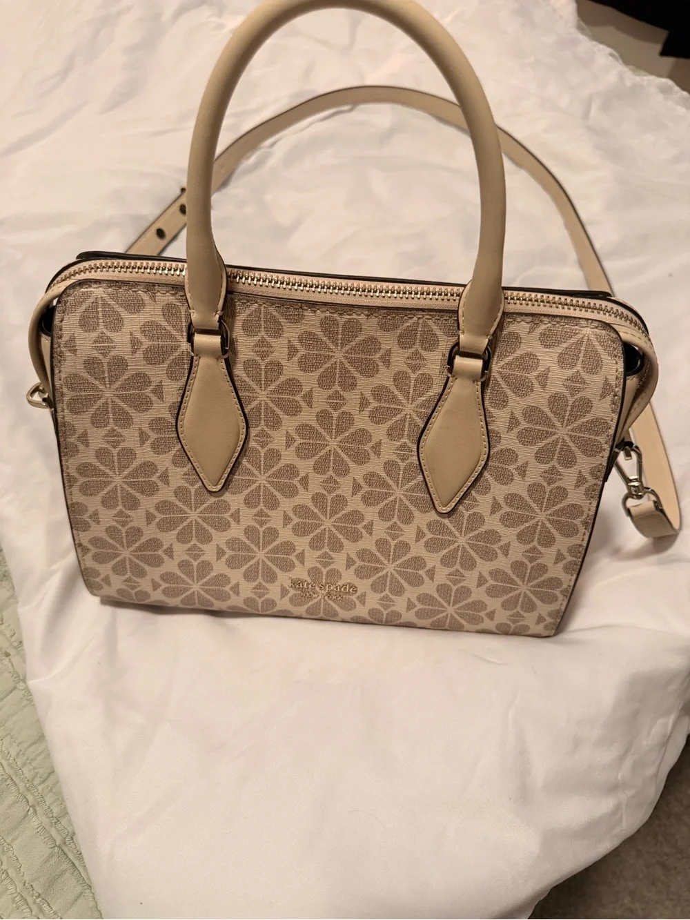 Kate Spade Spade Flower Coated Canvas Casey Medium Satchel